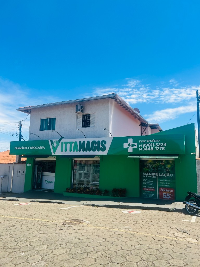 Vittamagis vista da calçada